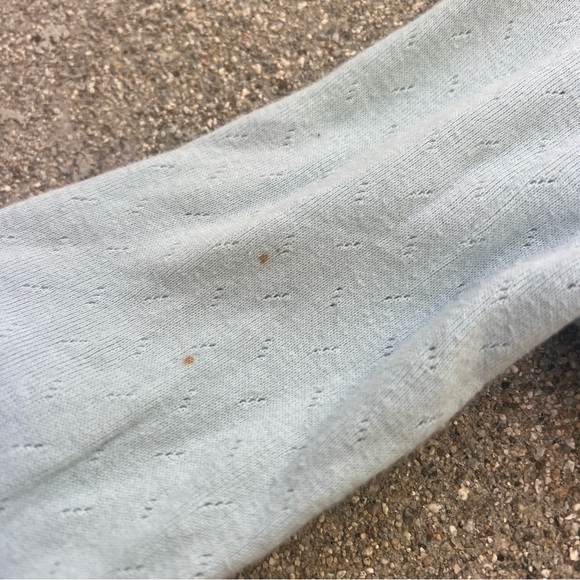 Rare Vintage y2k Hollister Blue Lace-Trim Cardigan top size small - Picture 9 of 9